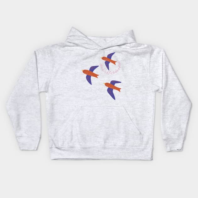 Birds Kids Hoodie by chickfish